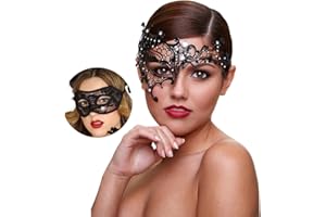 MYMENU Masquerade Mask for Couples Women Metal Rhinestone Venetian Party Evening Prom ball