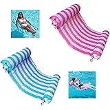AIWAN LEZHI 2-Pack Premium Swimming Pool Float Hammock, Comfortable Inflatable Swimming Pools Lounger, Water Hammock…