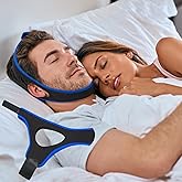 Snore Chin Strap for Sleeping Snoring Chin Strap Comfortable Jaw Support snoring Solution Adjustable Effective Snoring Sleep Device Reducing Aid for Women and Men