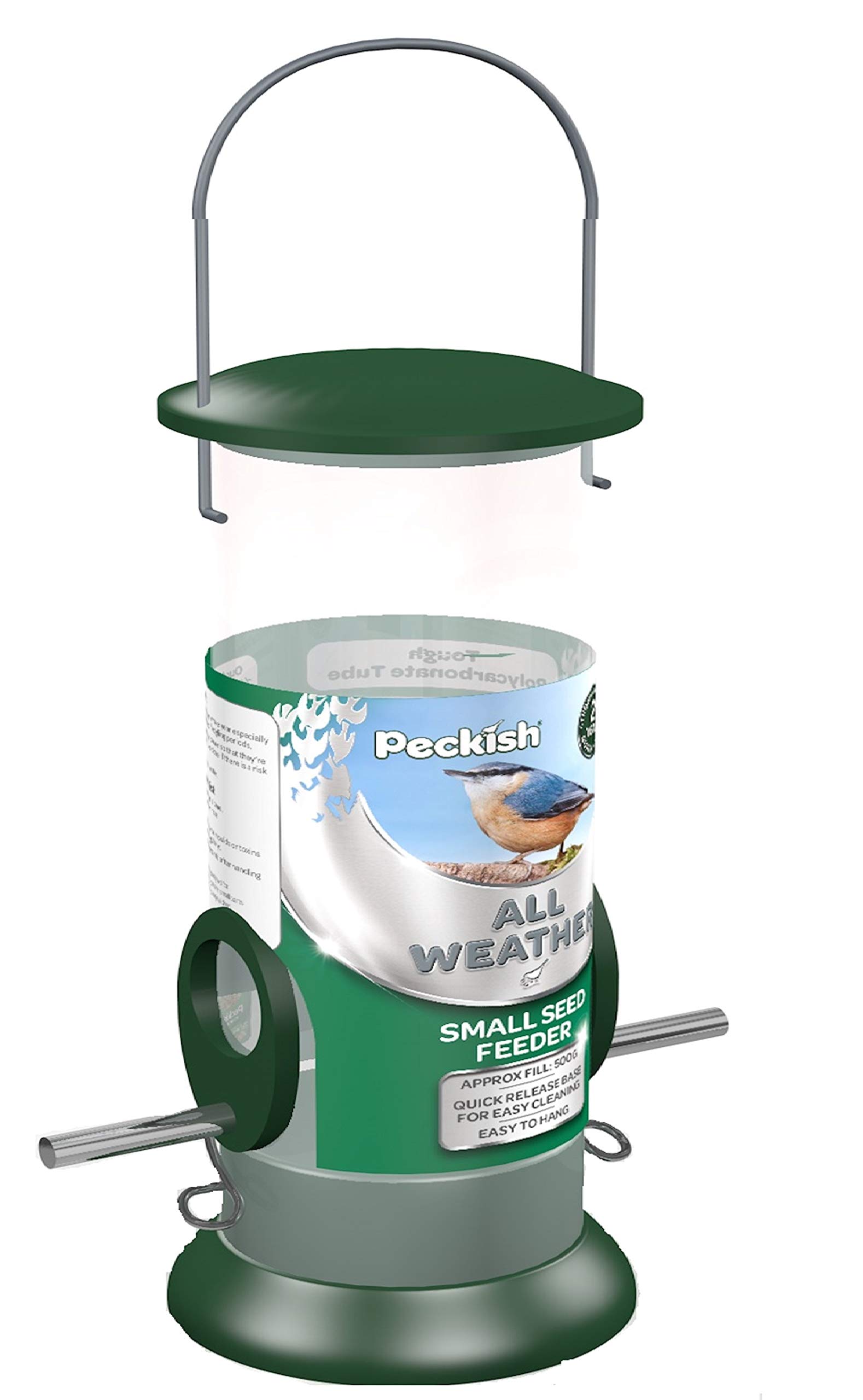 Peckish All Weather Metal Bird Seed Feeder, Small โ image 1
