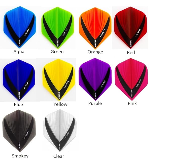 10 Sets Pink Dart Flights Standard shape Extra Strong 100 Micron