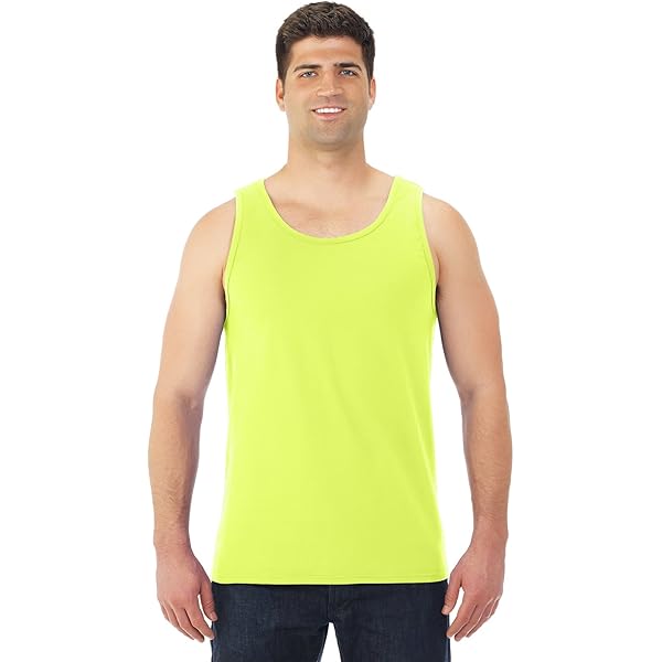 Fruit of the Loom Adult HD Cotton™ Tank,TRUE RED,S at Amazon