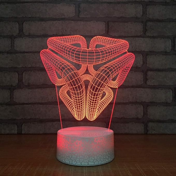 SWPYD Luz Nocturna 3D Decoración del Hogar Dormitorio 3D Led Resumen