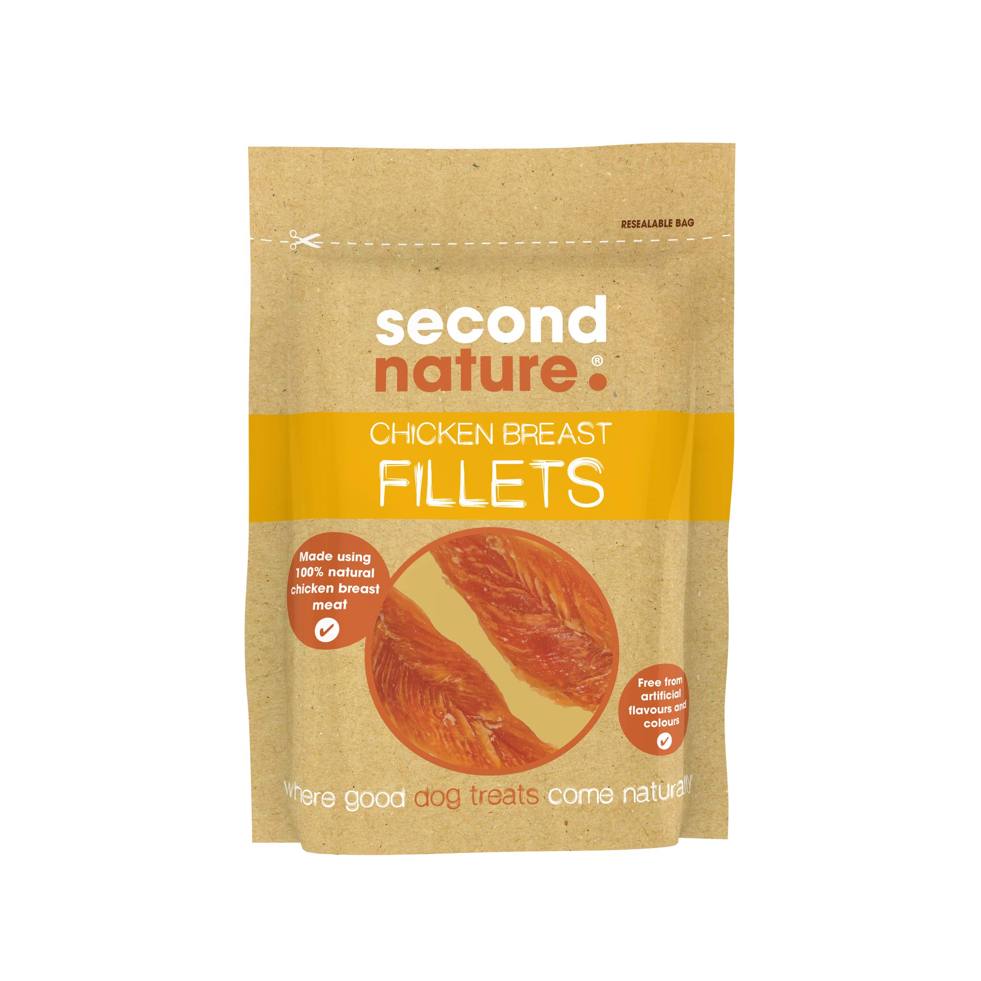Second Nature Premium, , Dog Treat Chicken Breast Fillets 10x100gm — image 1