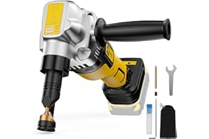 OHYES Metal Nibbler Fit for DeWALT 20v Max Battery Brushless Motor 16 Gauge Variable Speed Assist Handle & 2 Blades For Metal Cutting, Stainless Steel and Aluminum(Battery not Included)