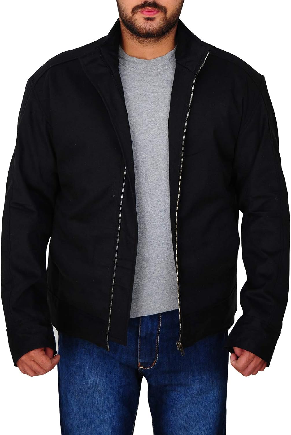 Mens Stylish Brown Cotton Jacket for Summer Amazon.co.uk Clothing