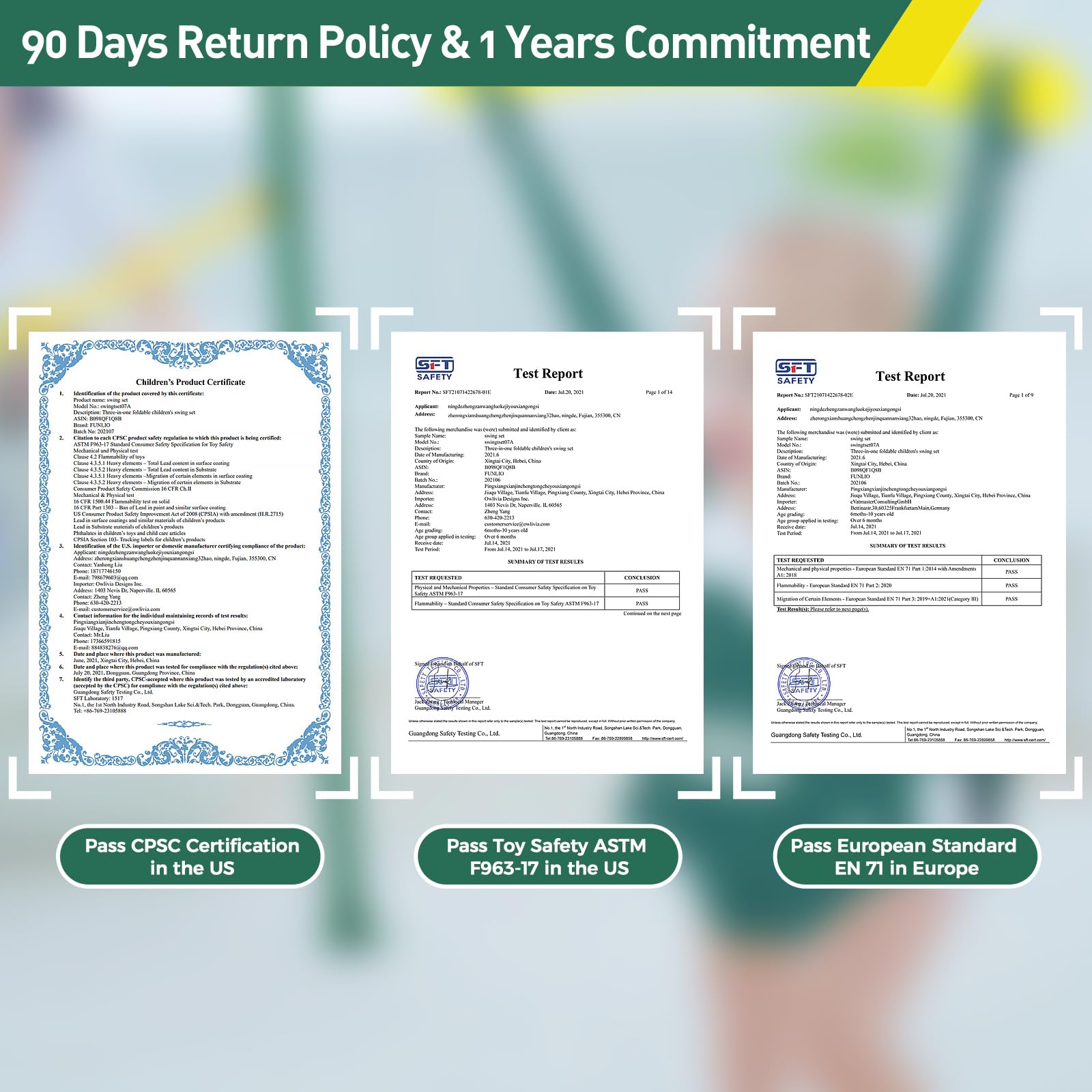 FUNLIO Baby Jumper with Stand for 6-24 Months, Infant Jumper for Indoor/Outdoor Play, Toddler Jumper for Baby Girl/Boy, with Adjustable Chain, Easy to Assemble & Store (with Stand) - Green