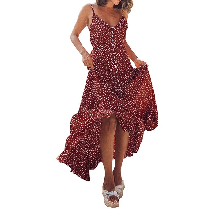 red polka dot sundress