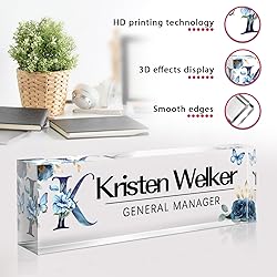Custom Office Name Plate for Desk - Desk Name Plate