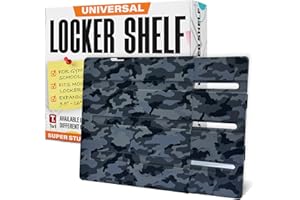 Tarli Universal Expandable Locker Shelves for Schools, Gym and Colleges - Extends Up to 16 inches - Maximize Your Locker Space with Non-Slip, Heavy Duty, USA Designed, Adjustable
