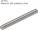 sourcing map M4 x 30mm Fully Threaded Rod 304 Stainless Steel Right Hand Thread view 2