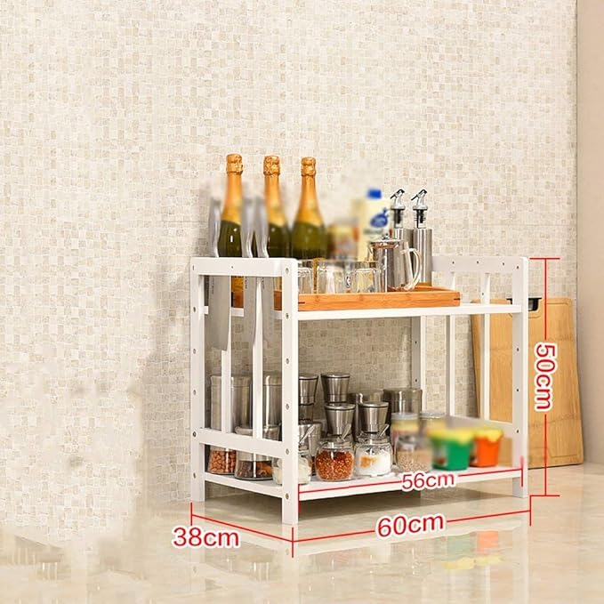 Estante de almacenamiento Estante de almacenamiento de cocina, Bamboo