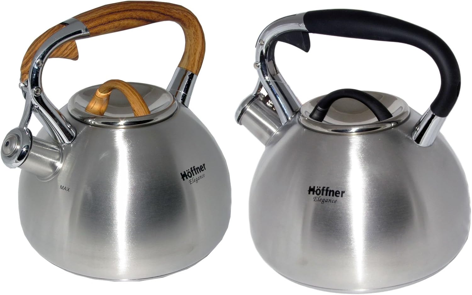 SATIN STAINLESS STEEL WHISTLING KETTLE 3.0L Hoffner HF3939 Amazon.co.uk Kitchen & Home