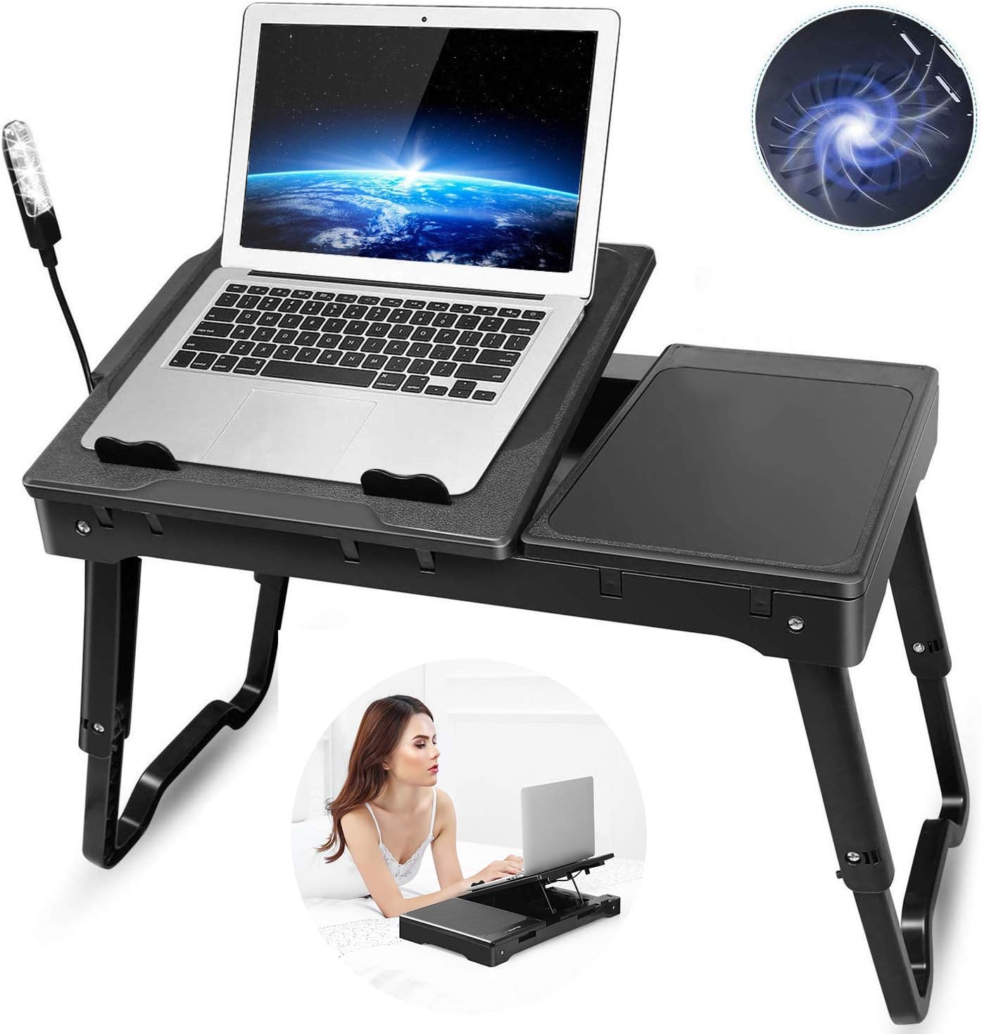 GPCT Laptop Table for Bed, Bed Trays Eating and Laptops with Black eBay
