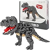 outtshop Dinosaur Micro Tyrannosaurus Building Blocks Model, 1530pcs Velociraptor Tyrannosaurus Mini Blocks Toy, The for Boys and Adults