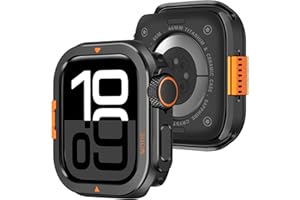 Amizee Metal Case Compatible with Apple Watch Series 11/10 46mm with Back Cover, Rugged Protective Bumper Cover for iWatch 46