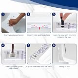 MASS DYNAMIC White Soft Close Toilet Seat Quick Release Top Fix Oval view 7