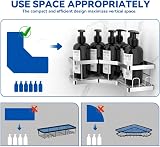 AceMining Shower Caddy 3 Pack Adhesive Stainless Steel No Drilling view 9