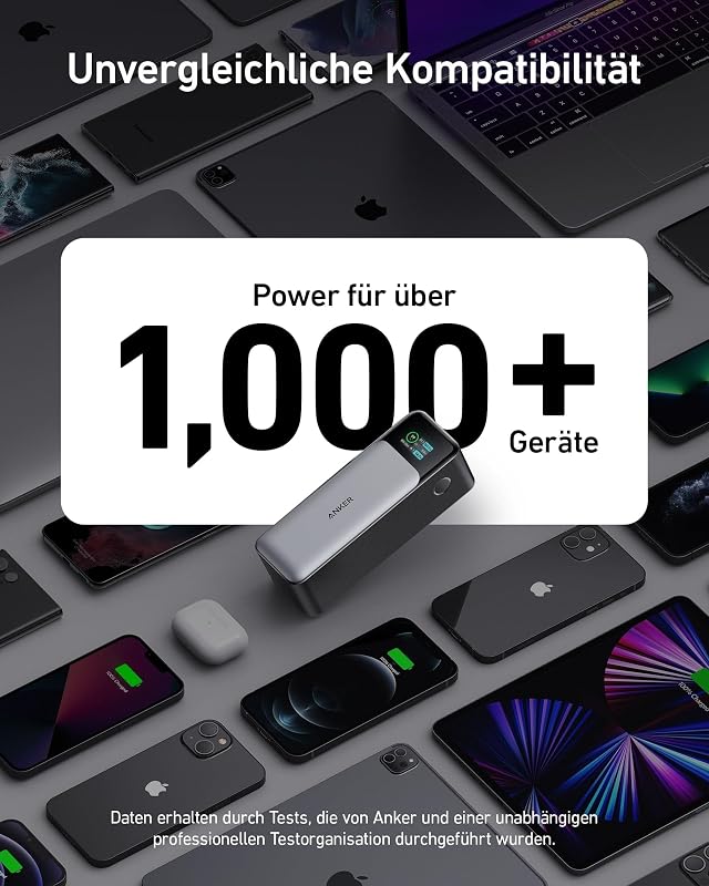 Prime Powerbank, 24000mAh 140W Max, Digitales Display, 3 Anschlüsse