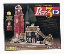 Puzz 3D Seaside Lighthouse with Working Light! - Original CHARLES WYSOCKIS Americana Series by Wrebbit