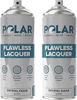 Polar Flawless Lacquer Spray 2x400ml Clear Satin Finish UV Protection
