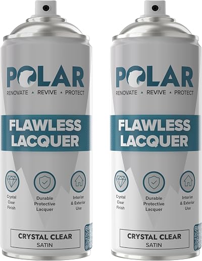 Polar Flawless Lacquer Spray 2x400ml Clear Satin Finish UV Protection