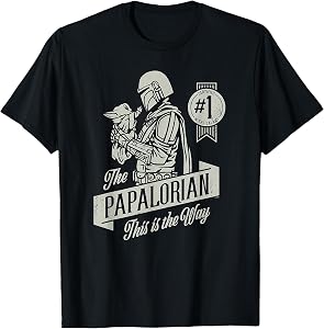 Star Wars The Mandalorian and Grogu Papalorian Father’s Day T-Shirt