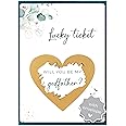 Joli Coon Will you be my godfather scratch card - Godparent proposal card - Godparents proposal gift with envelope - Eucalyptus