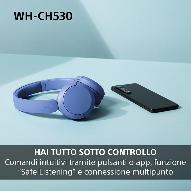 WH-CH530 Cuffie Bluetooth Wireless - Rosso corallo esclusivo Amazon