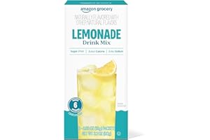 Amazon Grocery, Lemonade Drink Mix Singles, 3.2 Oz (Previously Happy Belly, Packaging May Vary)