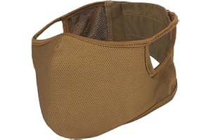 AGORIZEO Tactical Shooting Mask - Breathable Half Face Airsoft Mask with Removable Mesh for Men & Women - Outdoor, Riding, Cycling, Paintball, Shooting, Survival, CS, Halloween, Cosplay