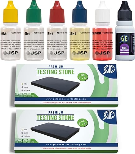 Amazon.com: Gold Silver Jewelry Tester Appraisal Kit 10K 14K 18K 