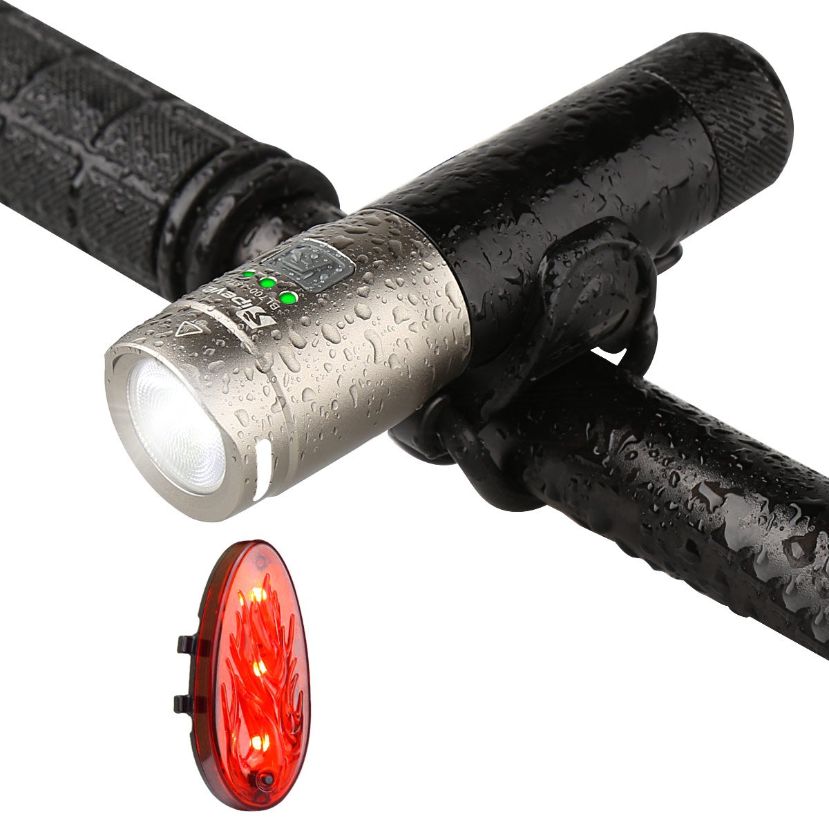 700 Lumens Rechargeable Bike Light Set As 2600mAh Power Bank with Power