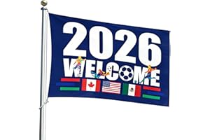 Shrandi World Cup 2026 Merchandise,World Cup Flag 2026,World Cup Decorations for Party Photo Booth and Football Event,5×3 FT 