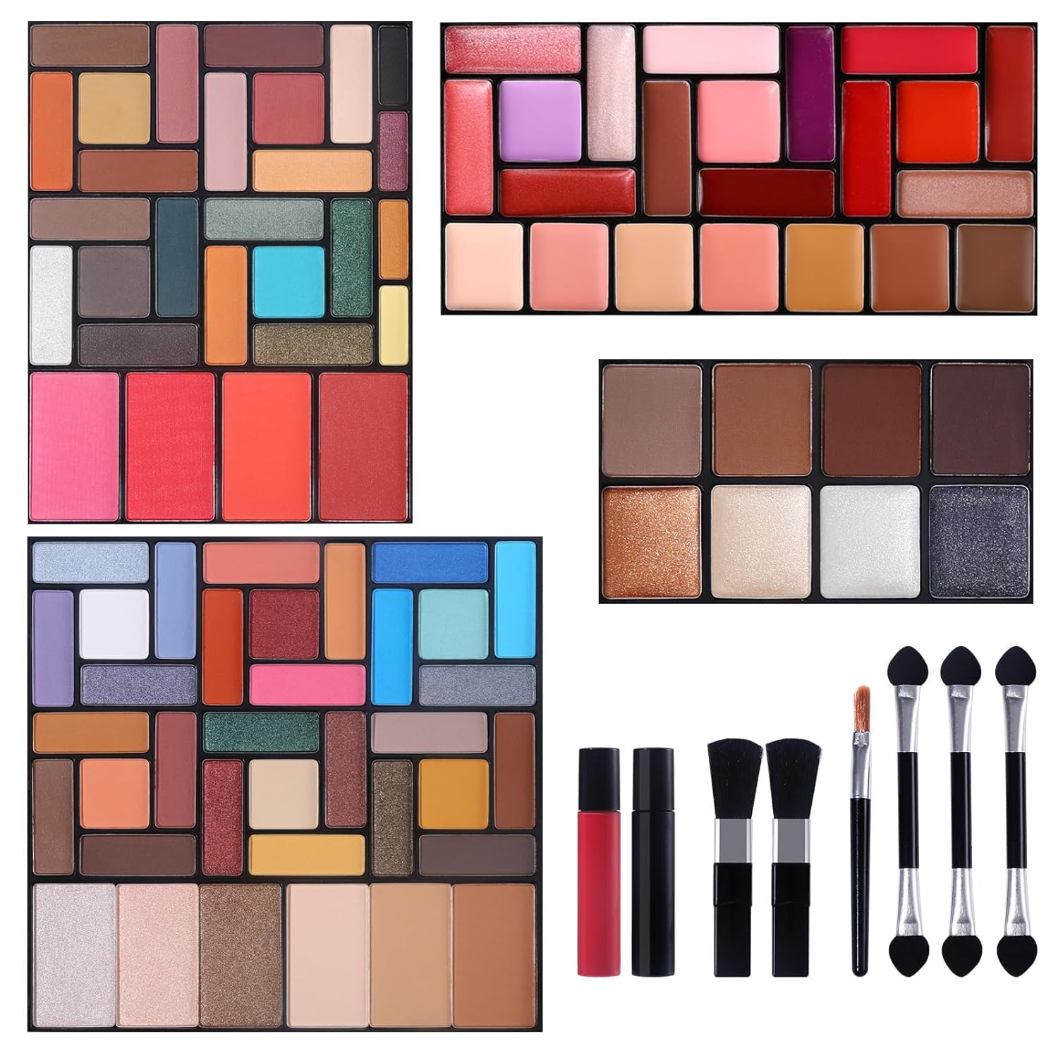 CHARMCODE All in One Professional Makeup Gift Kit for Women Full Kit - Included 54 Eyeshadows Face Blusher Highlighter Eyebrow Makeup Brushes Contour Lip Gloss Mascara, Suitable for Christmas