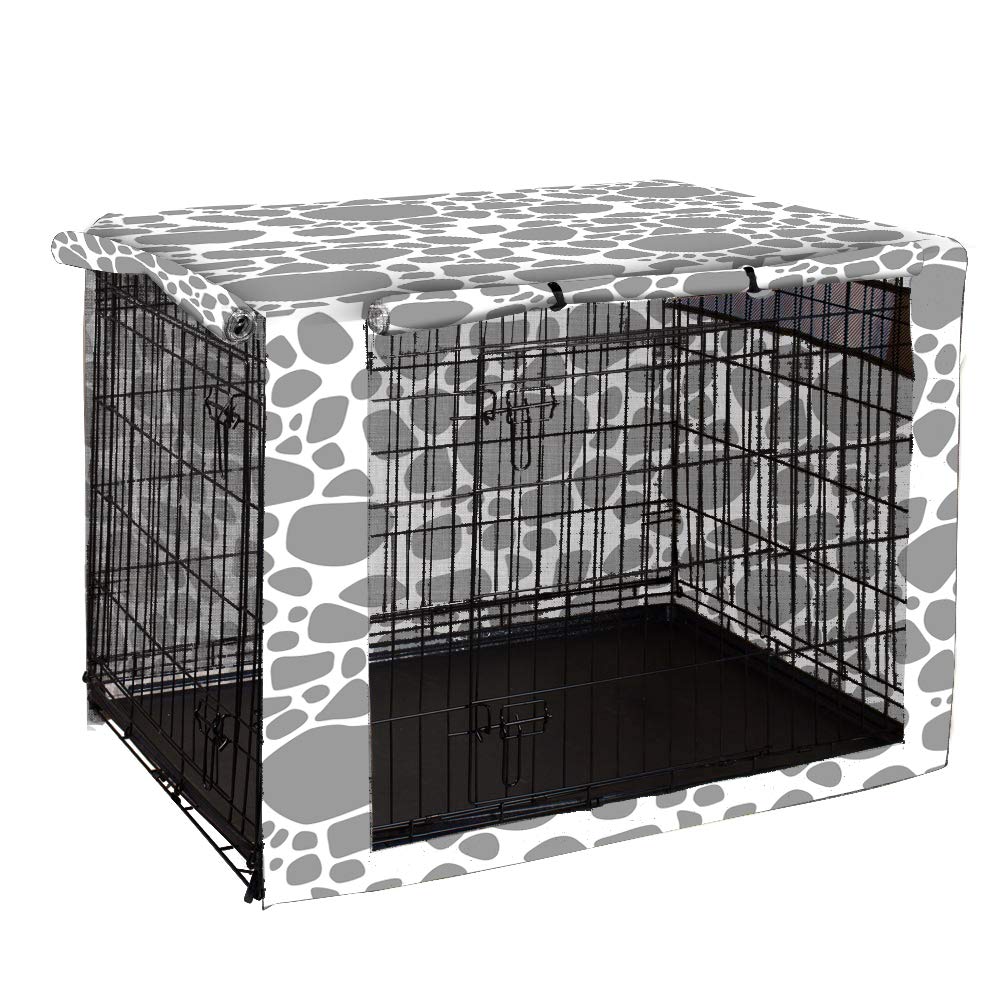chengsan Double Door Dog Crate Cover, Durable Windproof Pet Kennel