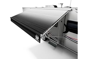 VILDVANDRING Heavy-Duty RV Awning Fabric Replacement – 19.5oz Heat-Sealed Vinyl, UV-Resistant, Sunproof, Weatherproof, Universal Outdoor Canopy for RVs, Motorhomes & Trailers – Long-Lasting & Durable