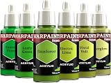 The Army Painter Warpaints Fanatic Flexible Triad Vibrant Greens 6x18ml