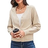 Newshows Women's Wool Blend Cardigan Sweaters 2026 Spring Fashion Lightweight Button Down V Neck Business Outfits