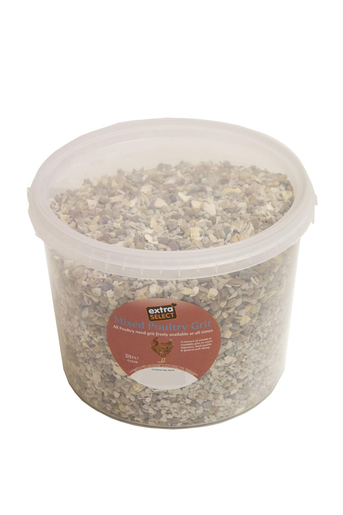 Extra Select Mixed Poultry Grit Tub, 3 Litre