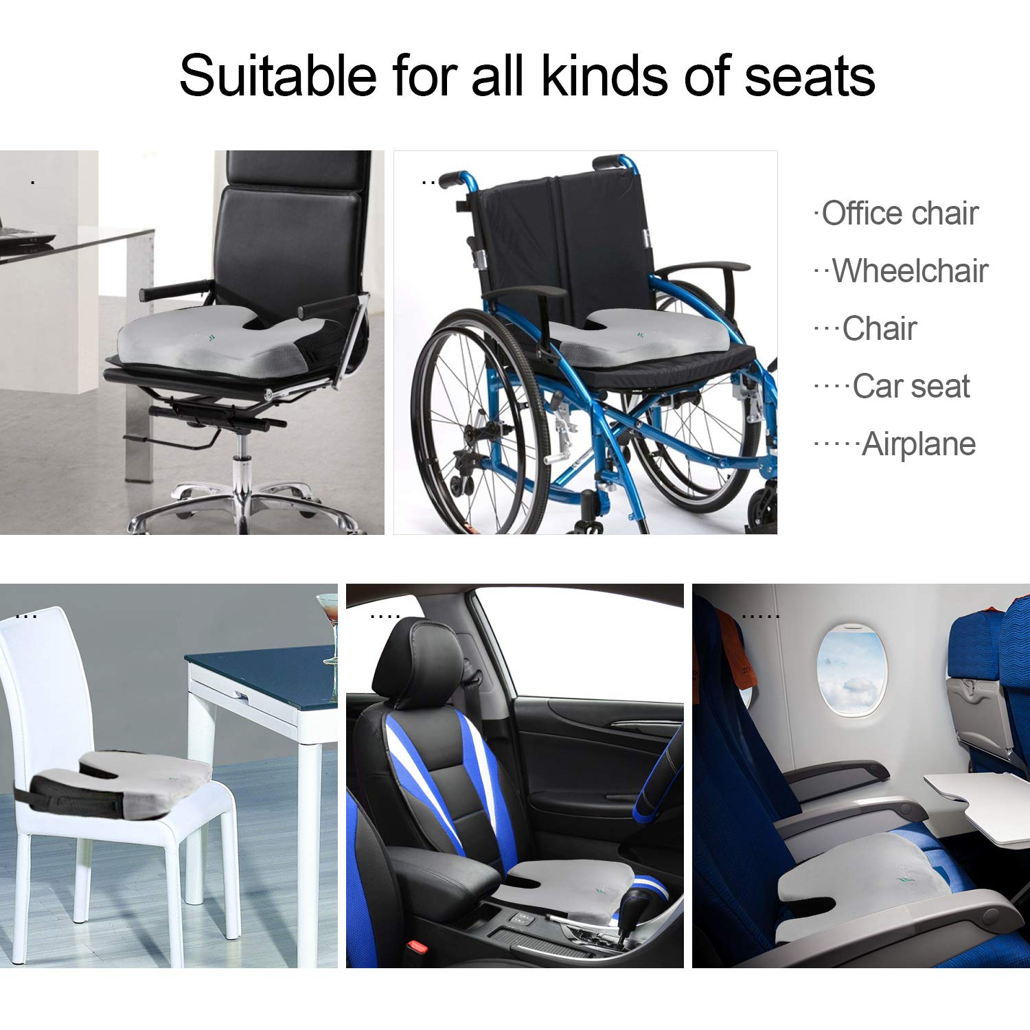 Feagar Coussin De Siege Orthopedique Coussins De Chaise Ergonomique Sciatique Soulager Les Douleurs Anti Escarres Coussin Coccyx En Mousse A Memoire Pour Chaise Bureau Voiture Fauteuil Roulant Coussins Pour Siege Et Dossier Feagar Coussin De Siege Orthopedique Coussins De Chaise Ergonomique Sciatique Soulager Les Douleurs Anti Escarres Coussin Coccyx En Mousse A Memoire Pour Chaise Bureau Voiture Fauteuil Roulant Coussins Pour Siege Et Dossier