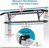 JX FITNESS Door Frame Pull Up Bar with Padded Handles Foldable No Drilling view 5