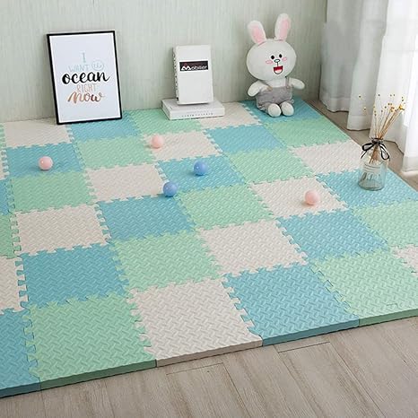Amazon おしゃれ ジョイントマット ラグ マット タイルカーペット パズルマット 3畳 6畳 4 5畳 洗える キッズ 赤ちゃん カラー 子供 子供部屋 ベビー ラグ クッションマット転倒防止 プレイマット 防音 抗菌 組み合わせマット 30 30 1 2 32 ラグ カーペット オンライン通販