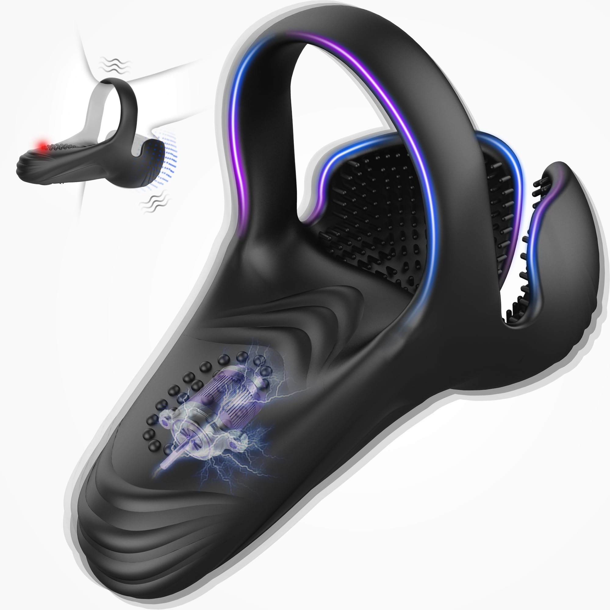 Vibrating Penis Ring, Amortoy Adjustable Silicone Cock Rings Vibrator with  10 Intense Vibration Modes for Longer & Stronger Erection Male Sex Toys for  Men, Vibrating Cock Ring Adult Sex Toys & Games