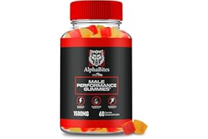 VIVE MD Alpha Bites Gummies, AlphaBites Advanced Formula Max Performance Gummies, All Natural Supplement Extra Strength, Alpha Bites Muscle Growth and Overall Health Support, Alpha Bites Reviews (60 Gummies)