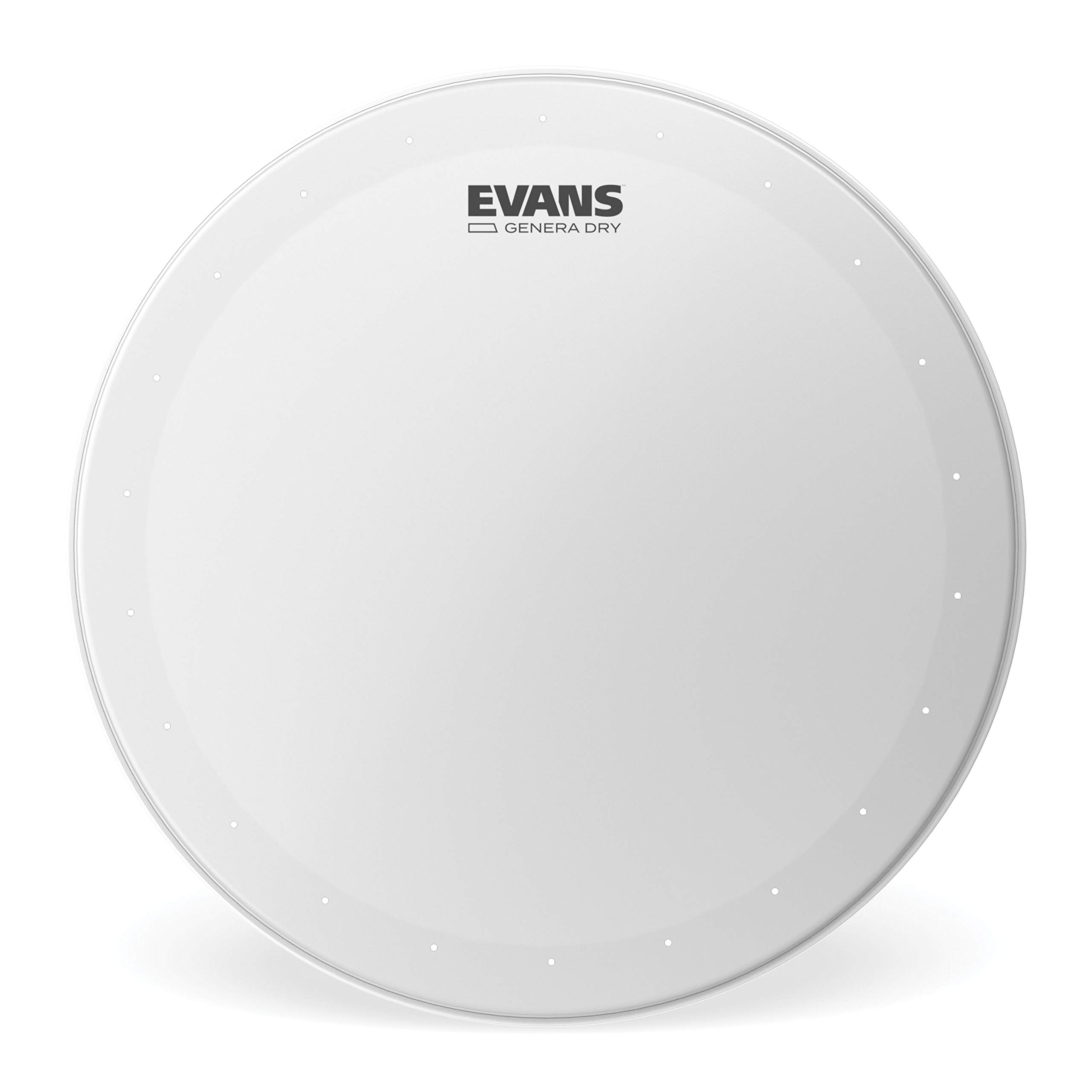 Evans Genera Dry Coated Snare Drum Head - 12 Snare Drum Head - Balanced Attack, Short Sustain, and Dark Tone - 12 Inch - Made in the USA