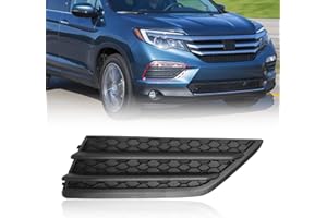 BXZ Front Bumper Insert Cover Fog Light Cover Right Hand Side Passenger RH For 2016-2018 Honda Pilot