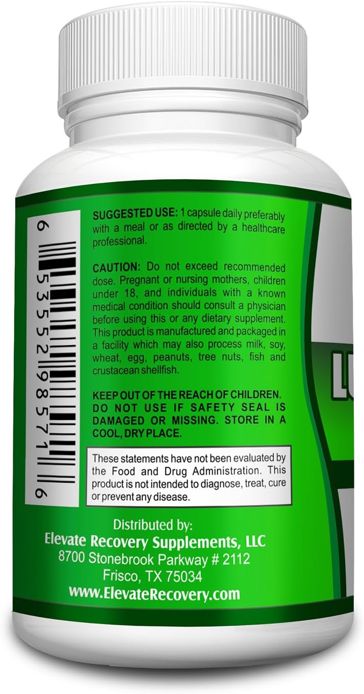 All-in-1 Lung Health Support Cleanse Supplement - Vitamins - Pills - Natural Lung Supplements - 60 Capsules: Health & Personal Care