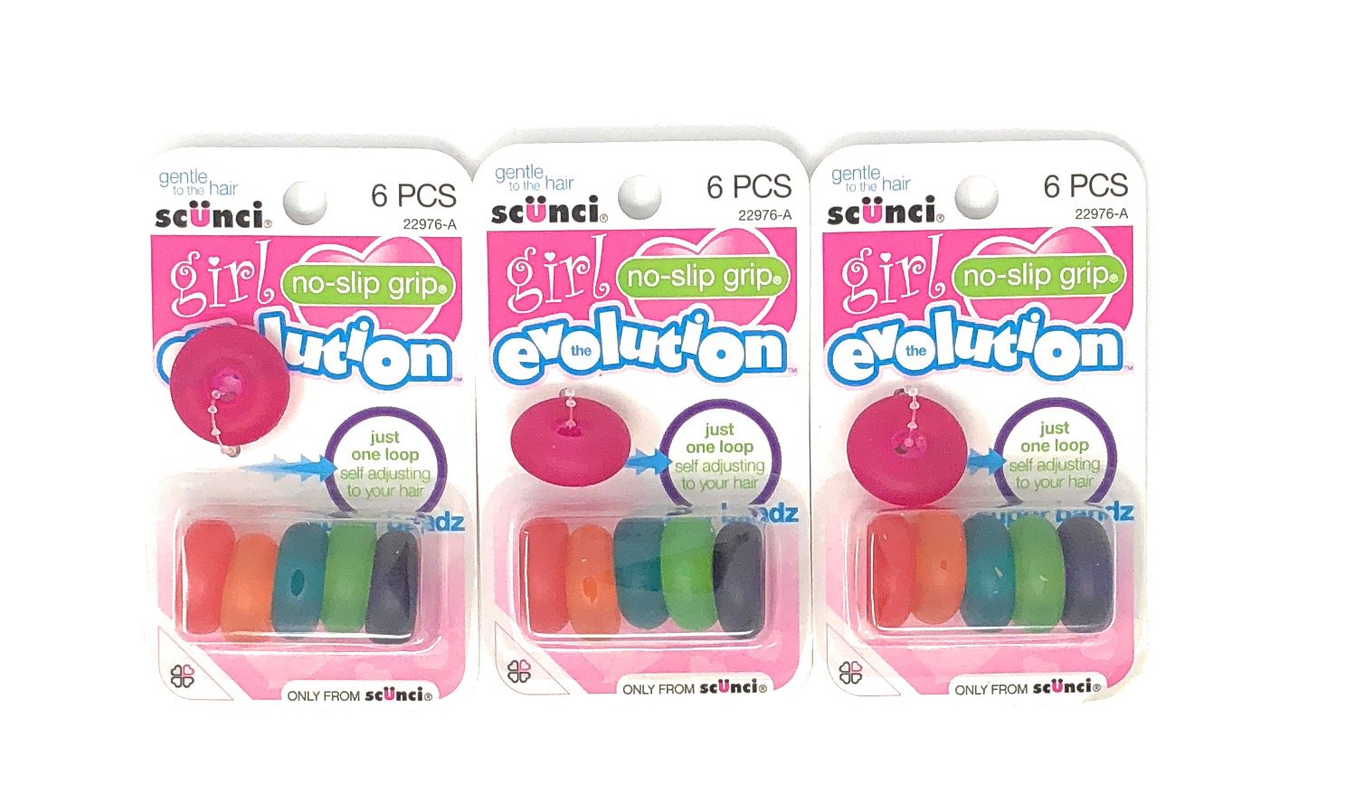 Amazon Com Scunci No Slip Grip Girl Evolution Super Bandz Pastels
