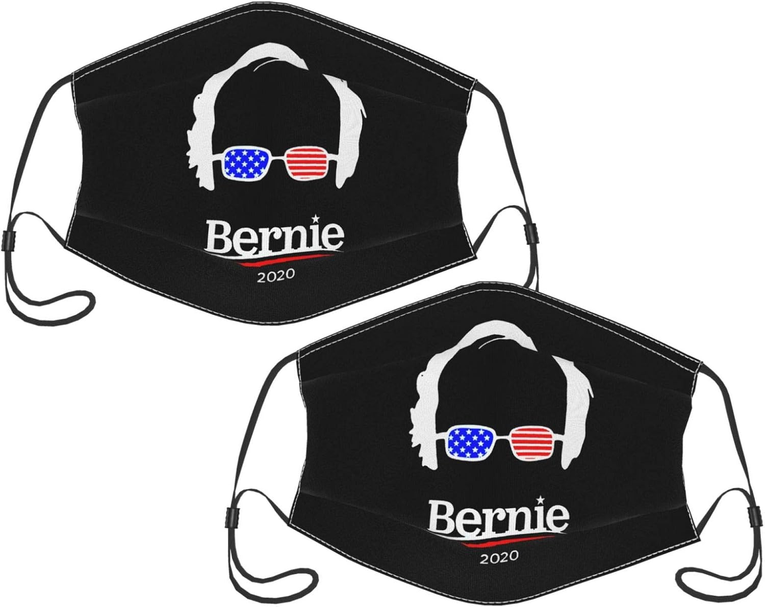 Bernie Sanders Unisex Adult Black Face Mask Design Scarf 2Pack